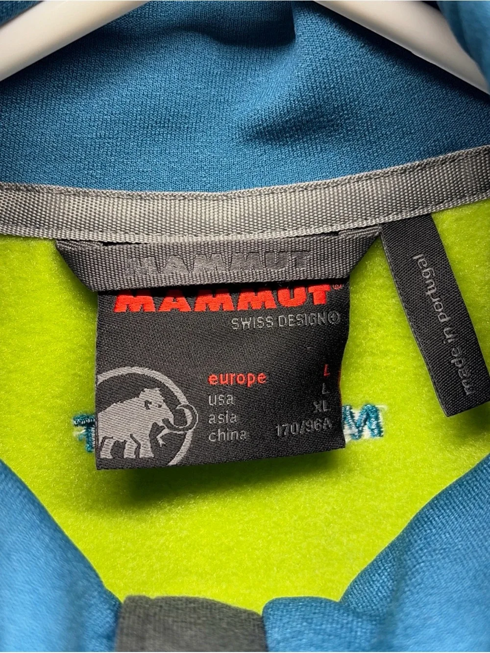 Mammut Aconcagua ML Jacket Women Large Fern Dark Pacific Polartec Fleece NWT